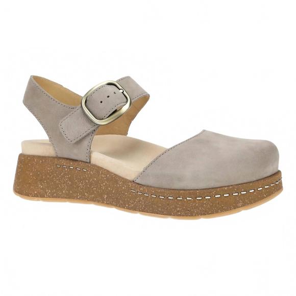 NEW DANSKO women brynlee waxy milled sandal in taupe - Picture 1 of 2